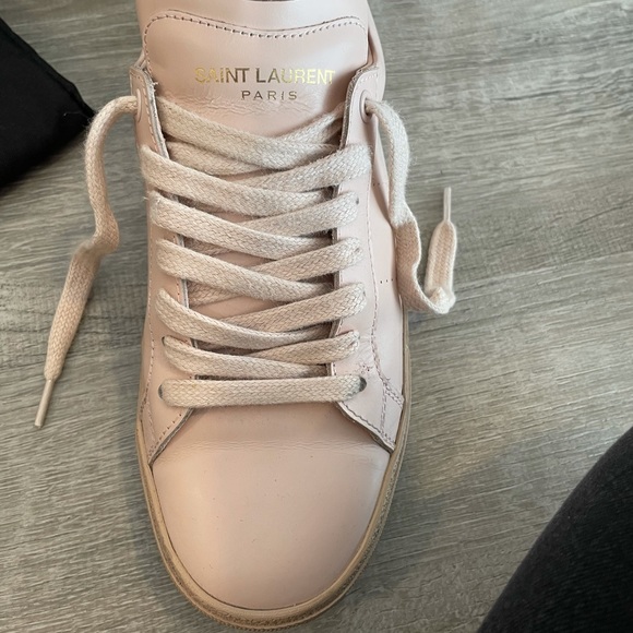 Saint Laurent Leather Sneakers - Picture 2 of 7